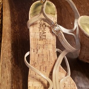 Michael  by Michael Kors cork platform sandals